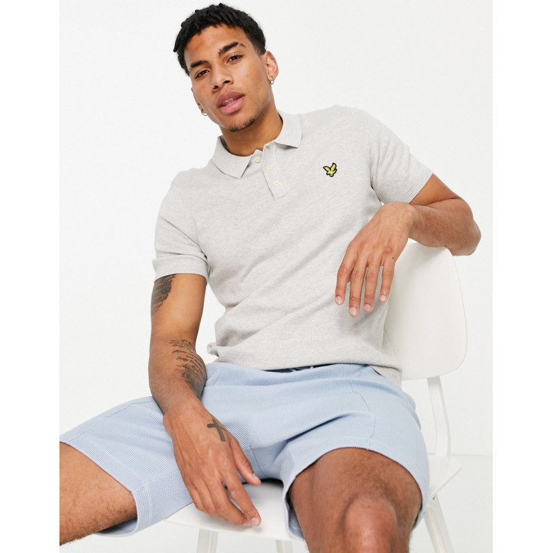 Lyle & Scott knitted polo...