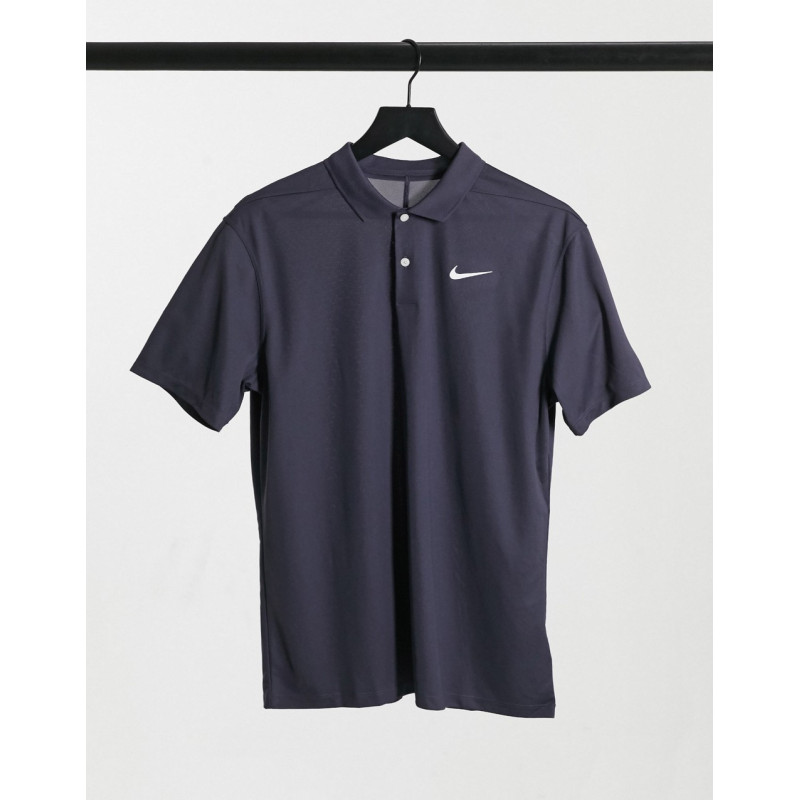 Nike Solid polo in black