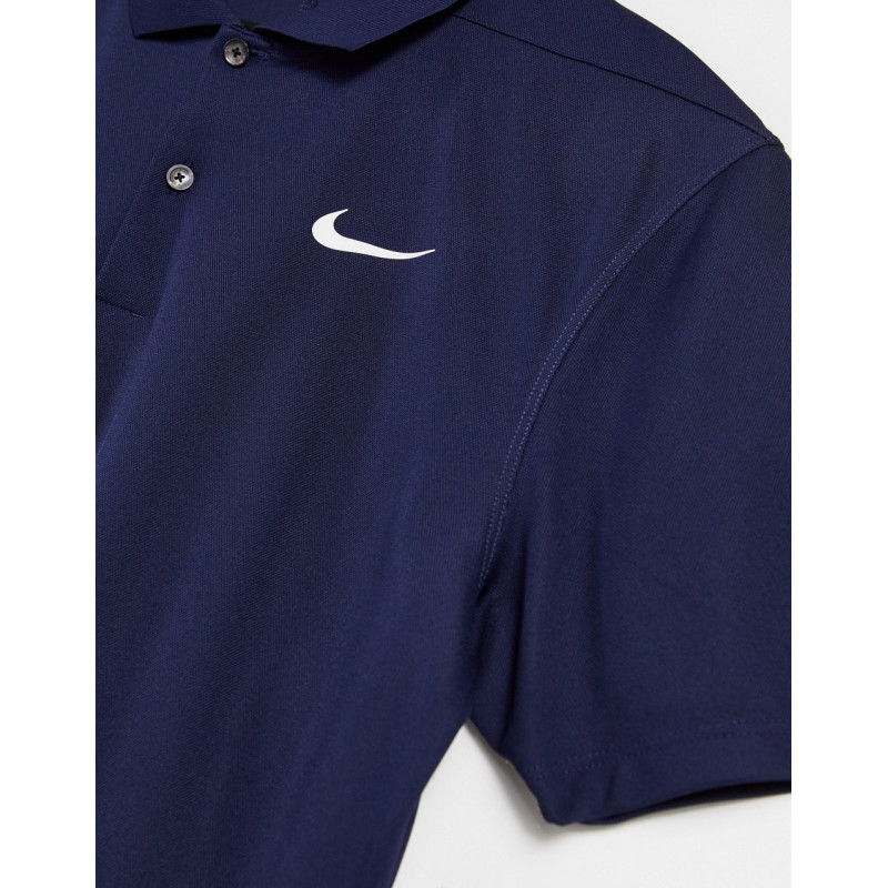 Nike Solid polo in navy