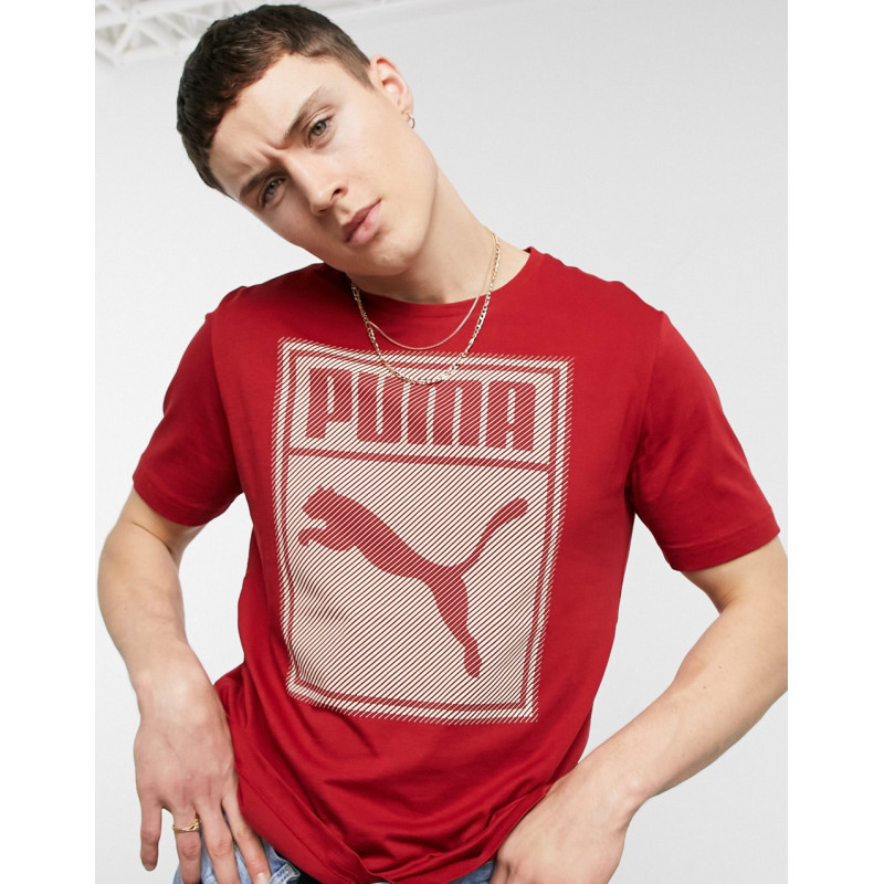 Puma graphic III tshirt in red