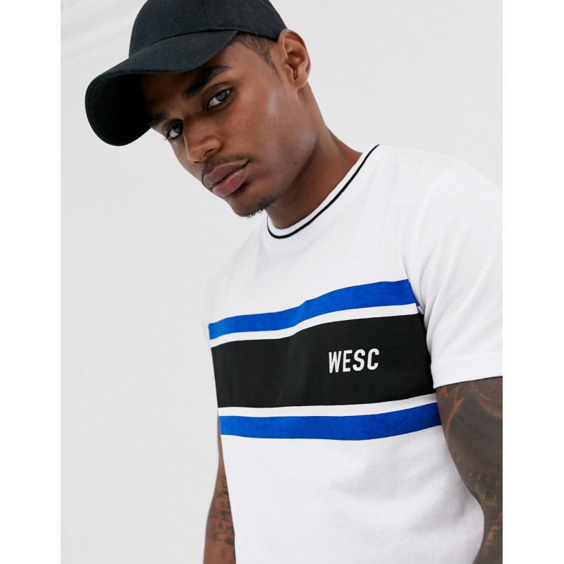 WESC Max chest stripe t-shirt