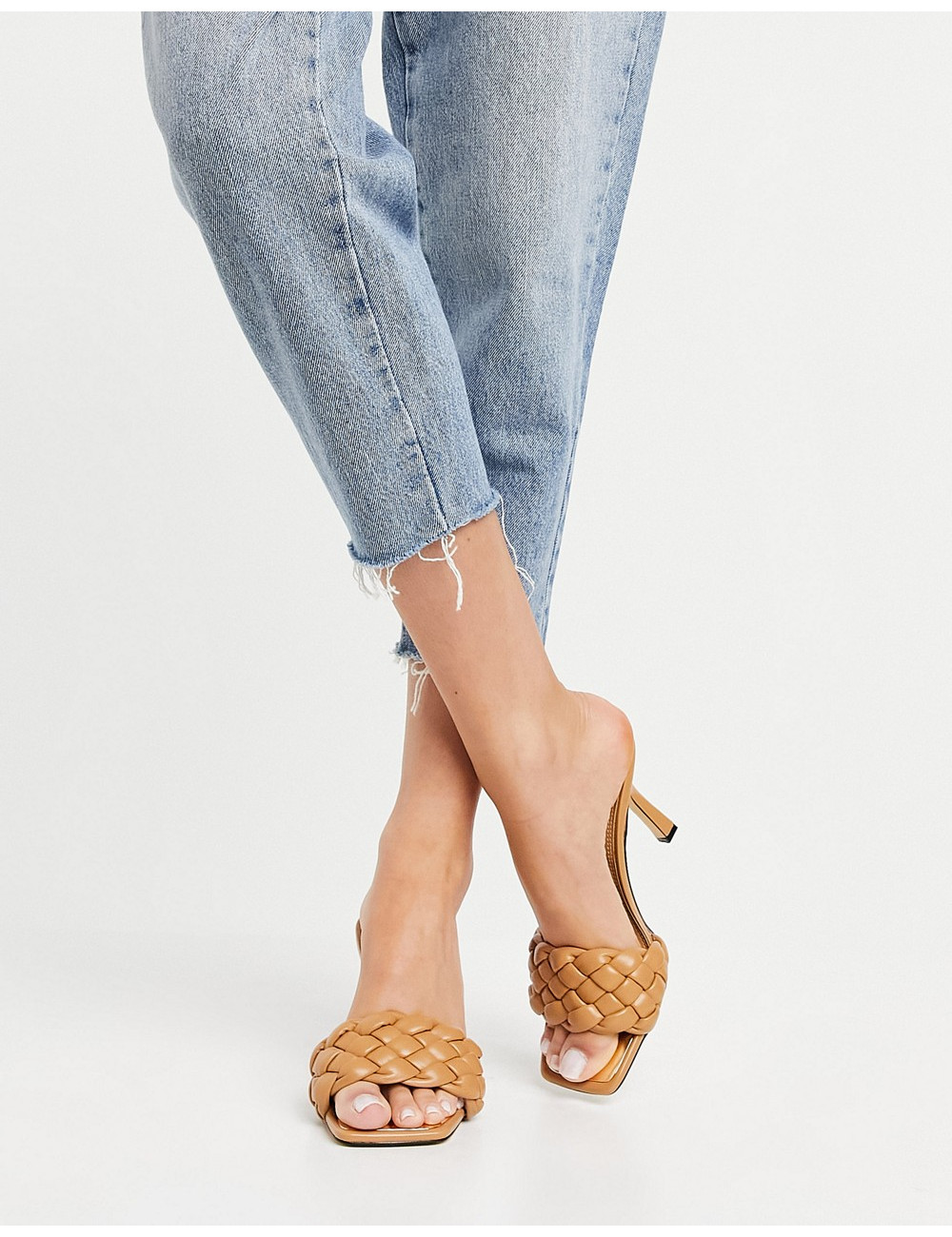 River Island quilted heeled...