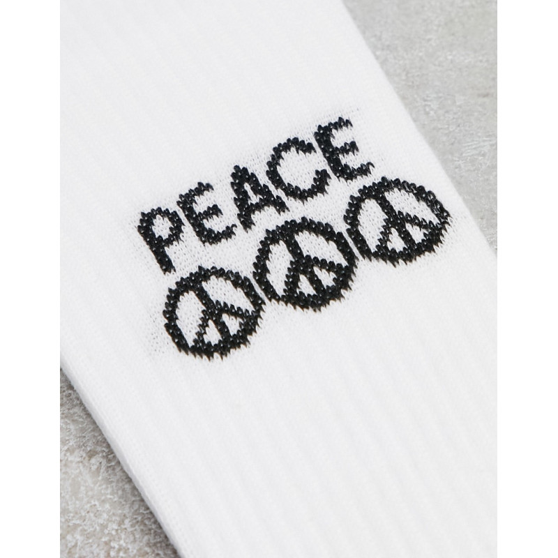 ASOS DESIGN peace socks in...