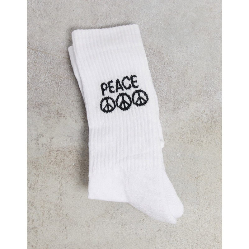 ASOS DESIGN peace socks in...